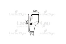Door window left 44910453 curved...